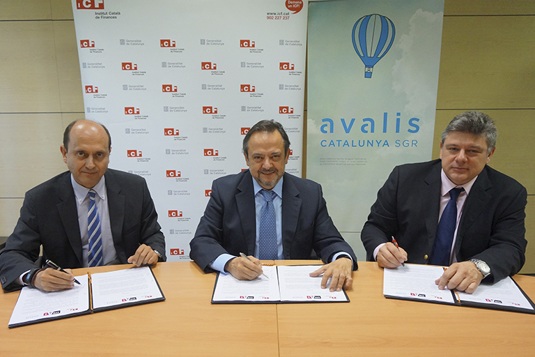 El ICF y Avalis firman un convenio con Crea SGR
