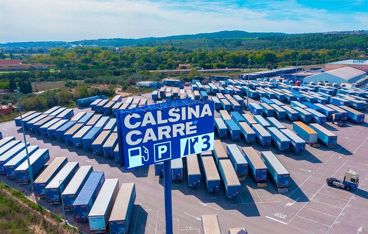 Calsina Carré invierte 11,2 millones de euros en su hub logístico de Pont de Molins para ofrecer 550 plazas de parking y nuevos servicios para los transportistas