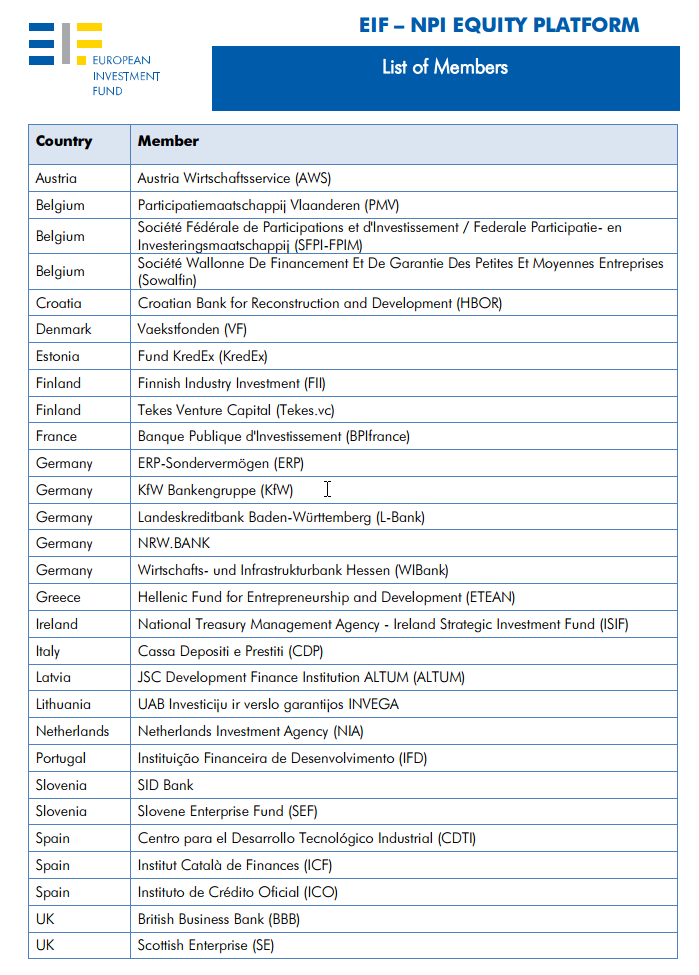 IEF NPI EQUITY PLATFORM