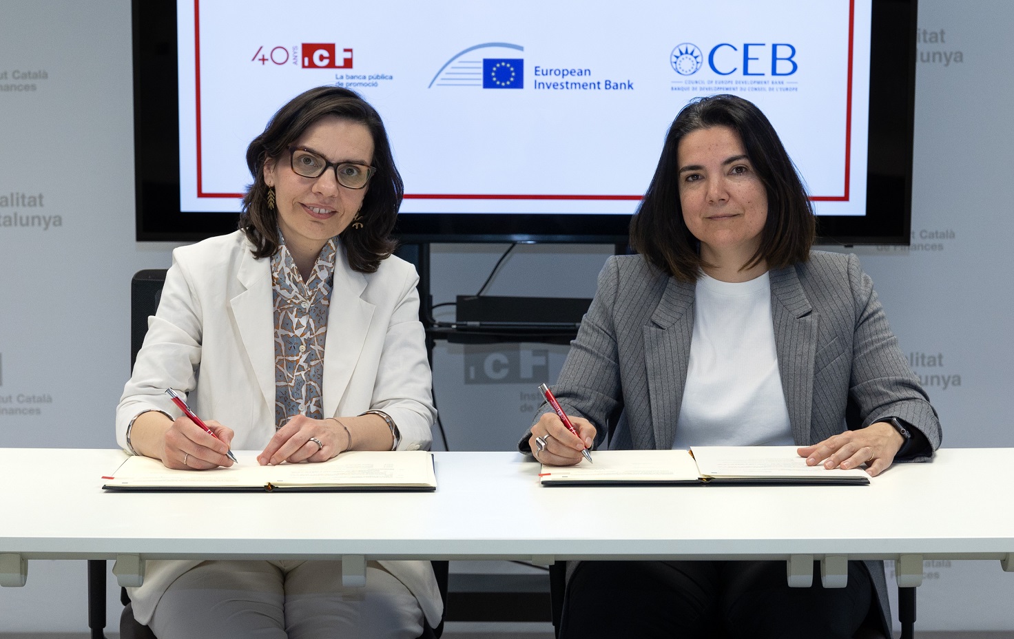 El ICF, el BEI y el CEB unen fuerzas para movilizar hasta 400 millones de euros de inversión en infraestructuras sociales  en Catalunya