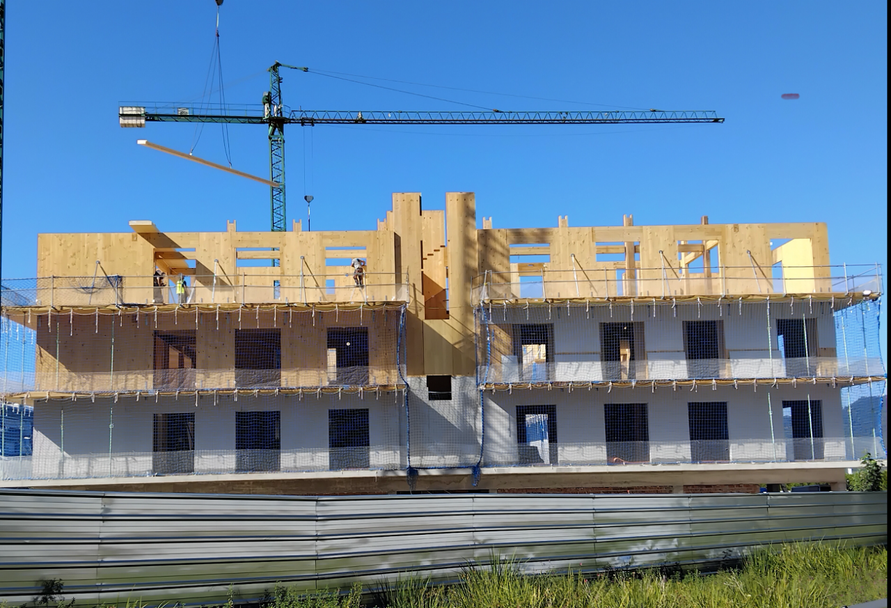 Photograph of the works of the Visoren development in Sant Joan Despí.