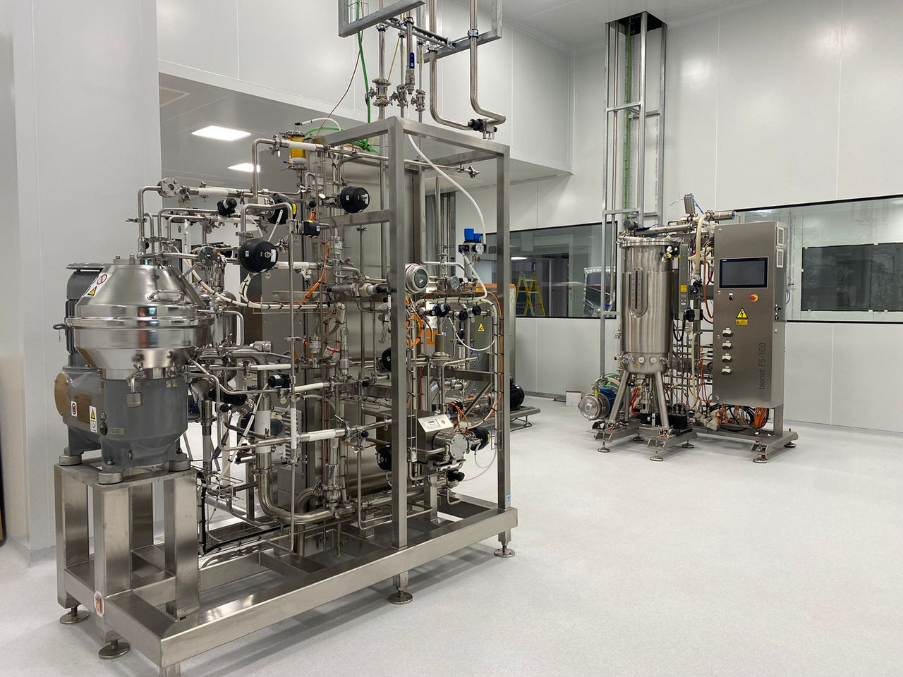 Equipamiento industrial de la nueva planta en construcción de Leanbio en Sant Quirze del Vallès.